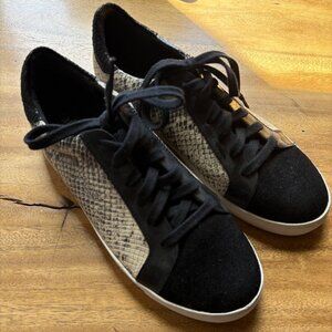 Crevo Cardi Snake Embossed Leather Womens Sneakers